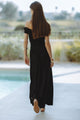 MANALLA MAXI DRESS - BLACK