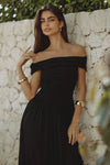 MANALLA MAXI DRESS - BLACK