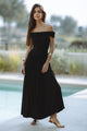 MANALLA MAXI DRESS - BLACK