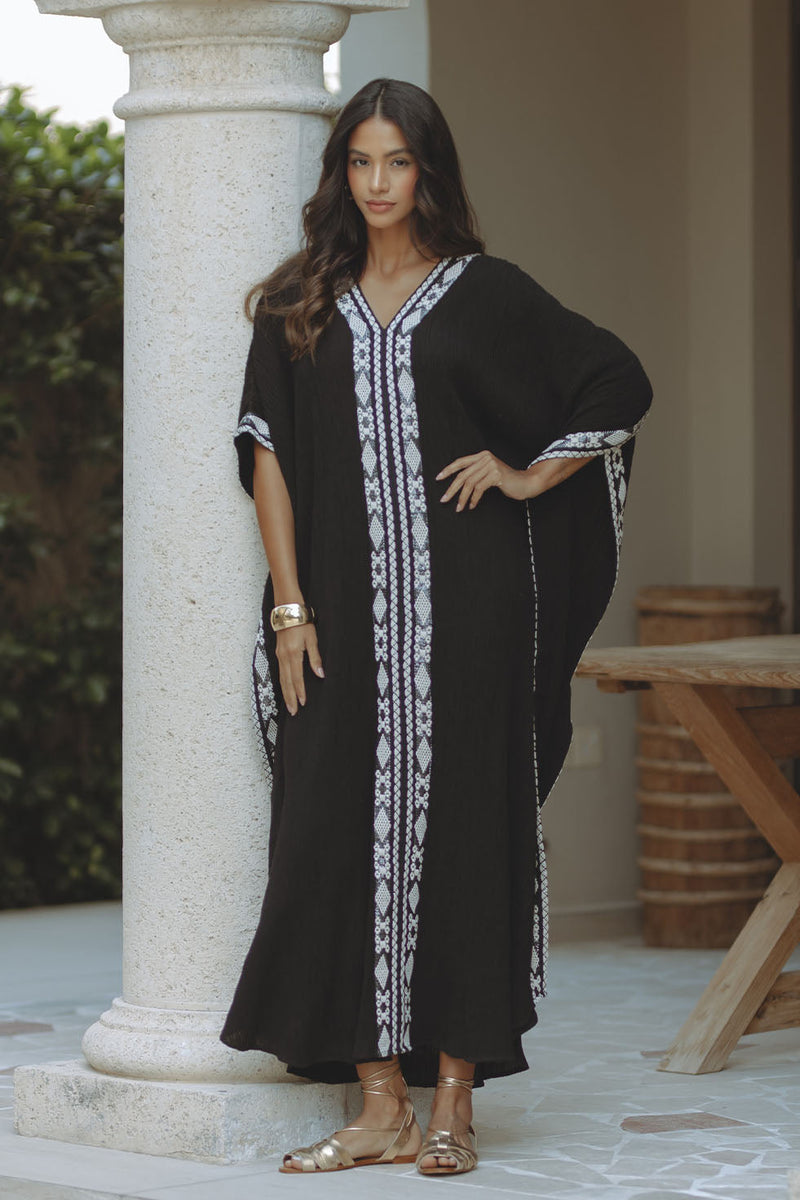 AYESHA KAFTAN - BLACK