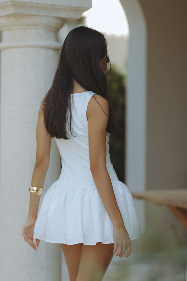 NEVAH MINI DRESS - WHITE