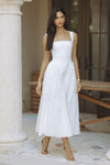 LANI MIDI DRESS - WHITE