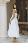 LANI MIDI DRESS - WHITE