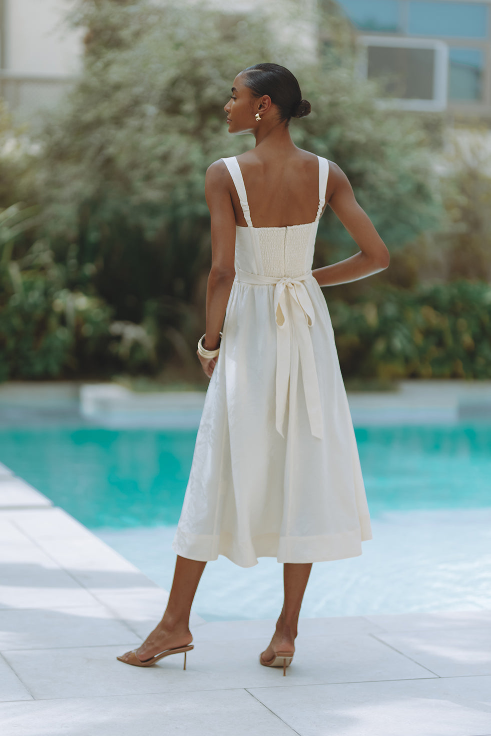 SANCIA CORSET MIDI DRESS - JACQUARD – CHIC LE FRIQUE - USA