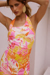 VENUS HALTER DRESS - MALTA PINK