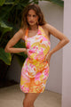 VENUS HALTER DRESS - MALTA PINK