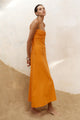 ARISTI LONG MIDI DRESS - ORANGE