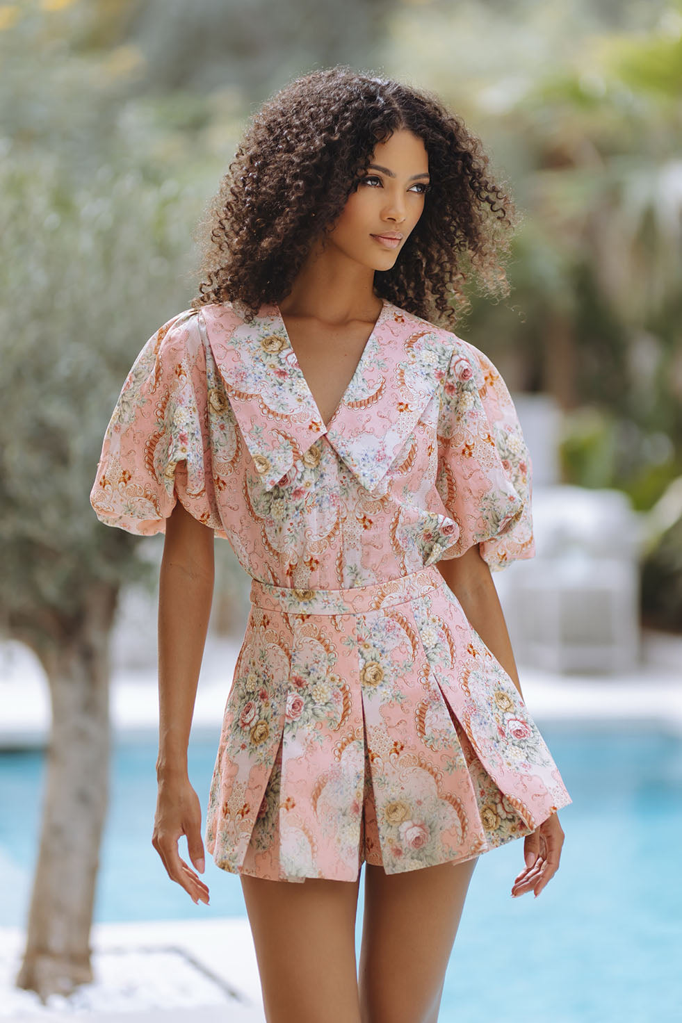 Adriana Linen Skort - Valentina Bloom Adriana Linen Skort - Valentina Bloom