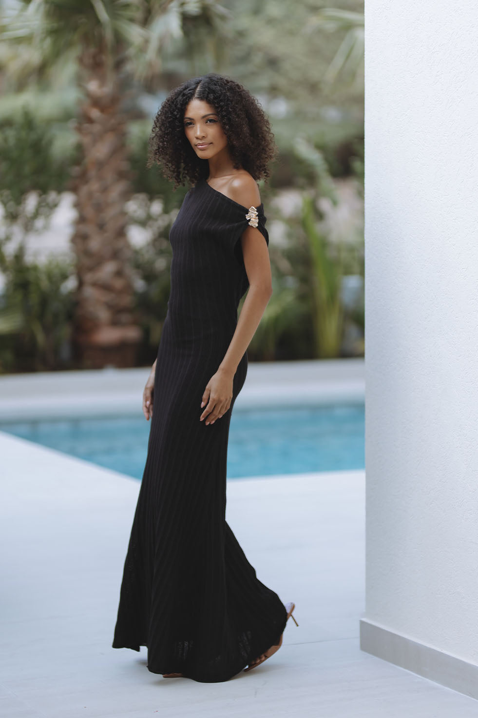 Arden Knit Maxi Dress - Black Arden Knit Maxi Dress - Black