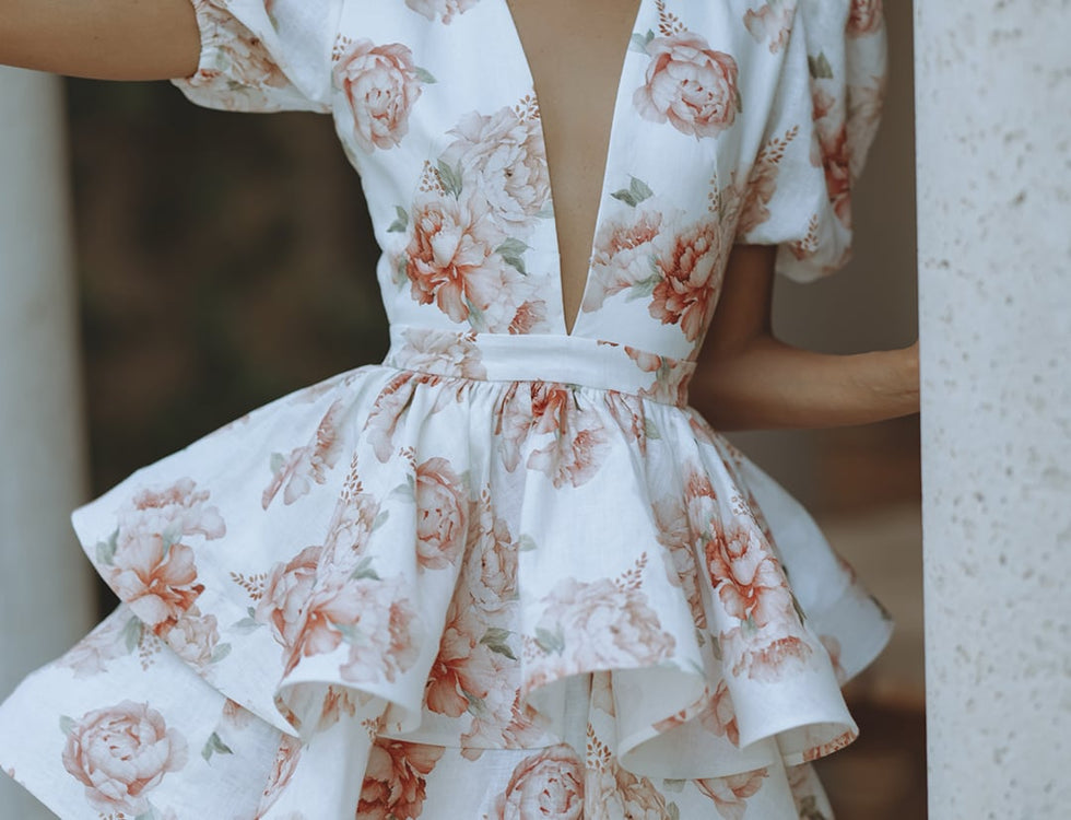 La Romanza Lilac Dreams Linen Dress