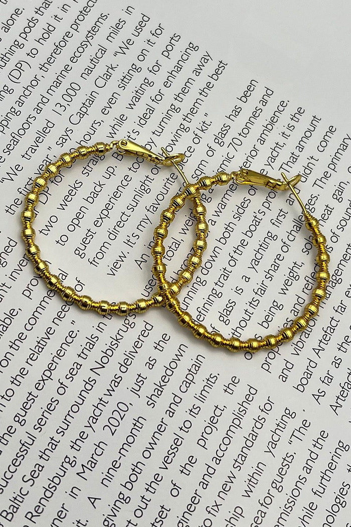 GOLD PLATED HOOP EARRINGS