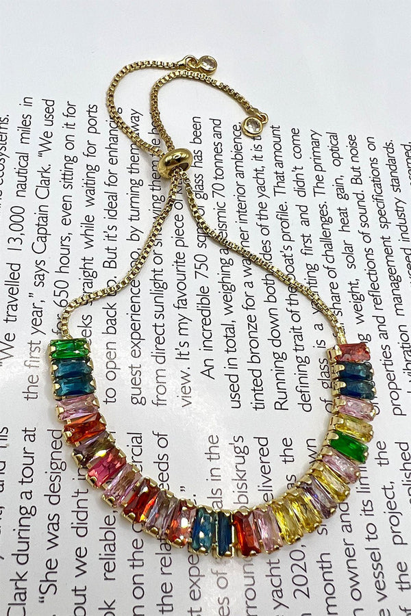 GOLD PLATED RAINBOW BRACELET