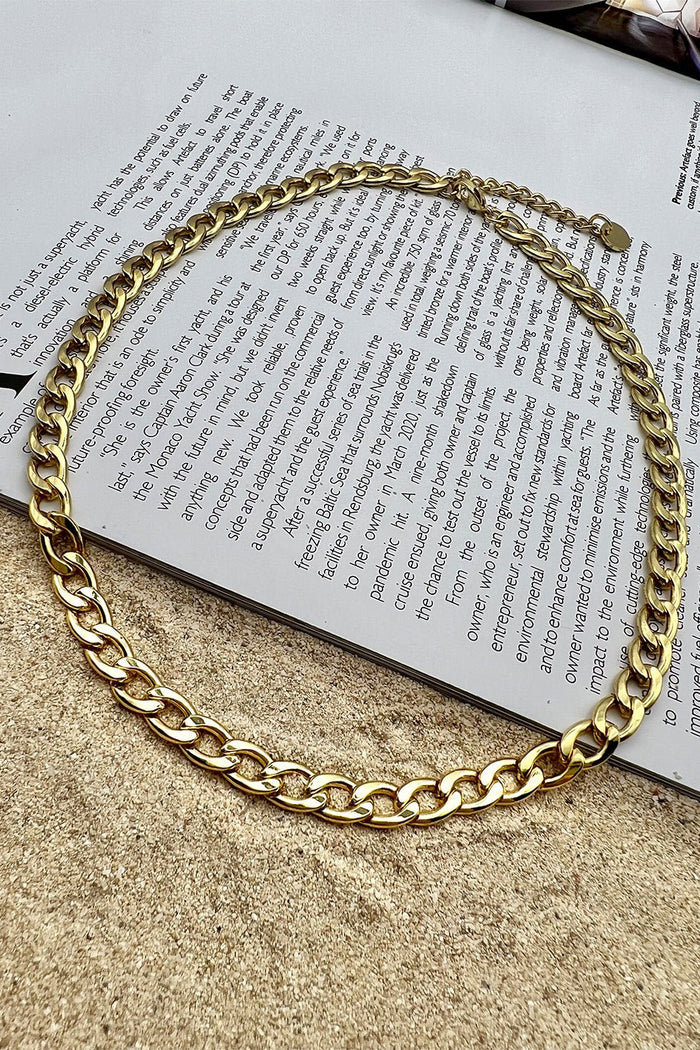 GOLD PLATED CHAIN NECKLACE