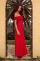 MANALLA MAXI DRESS - CHERRY