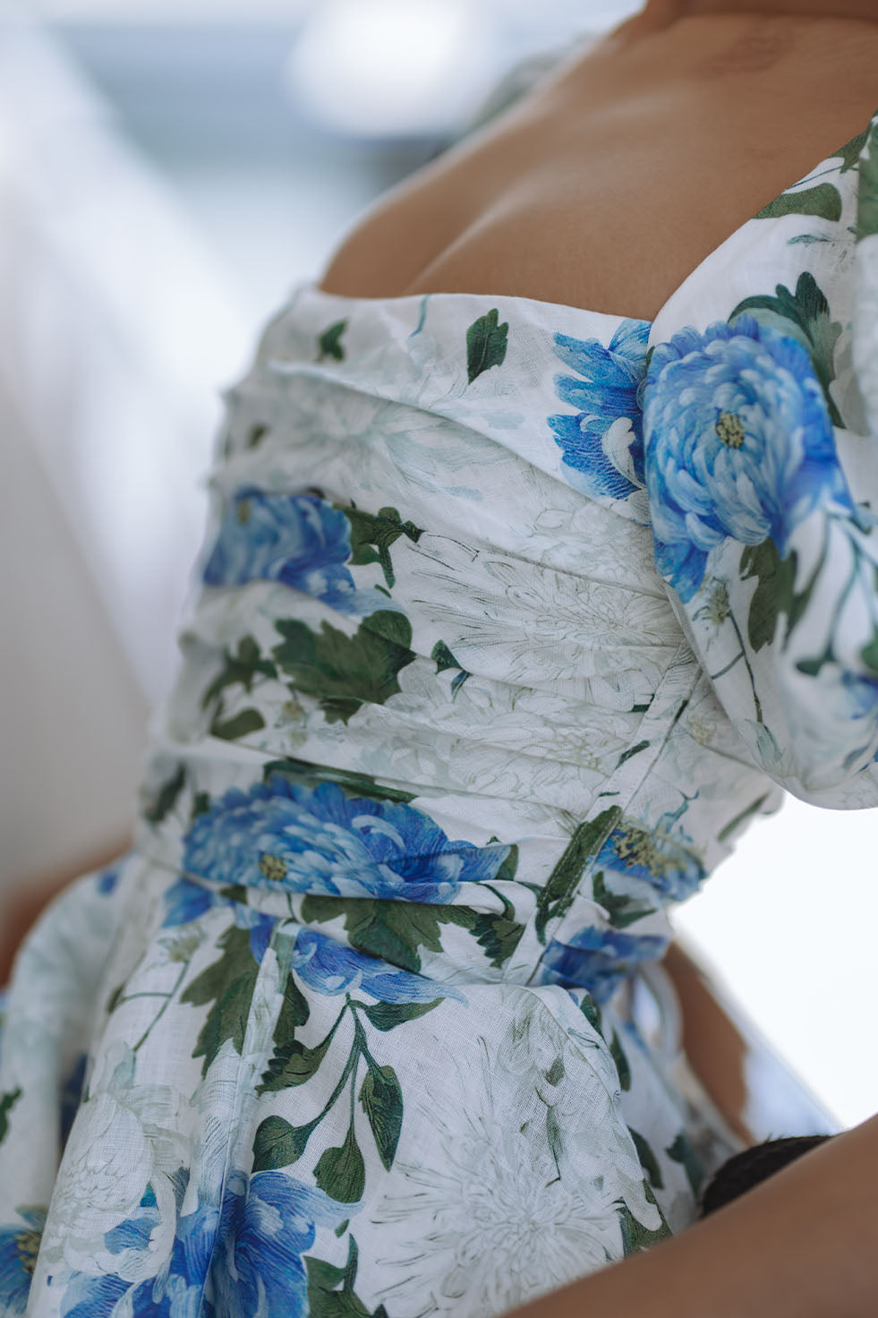 flowy linen mini dress Mimi Linen Mini Dress