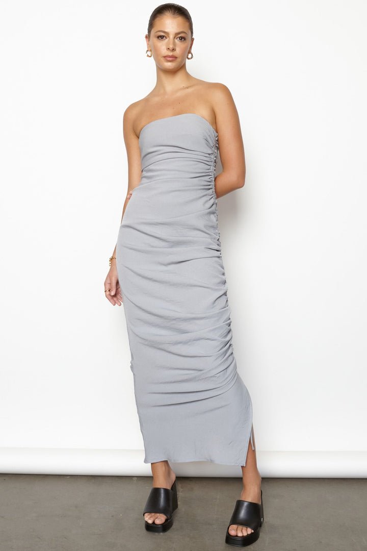 NORA DRESS - LIGHT GREY