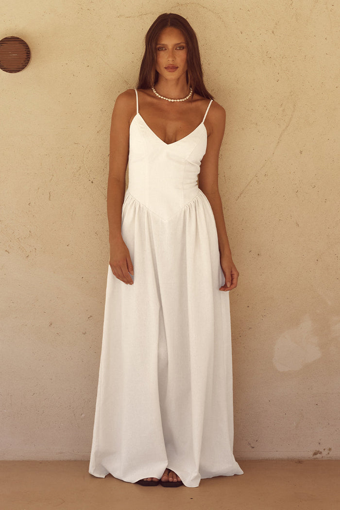 ZEPHY MAXI DRESS - WHITE