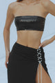 THE SEQUIN BANDEAU - BLACK